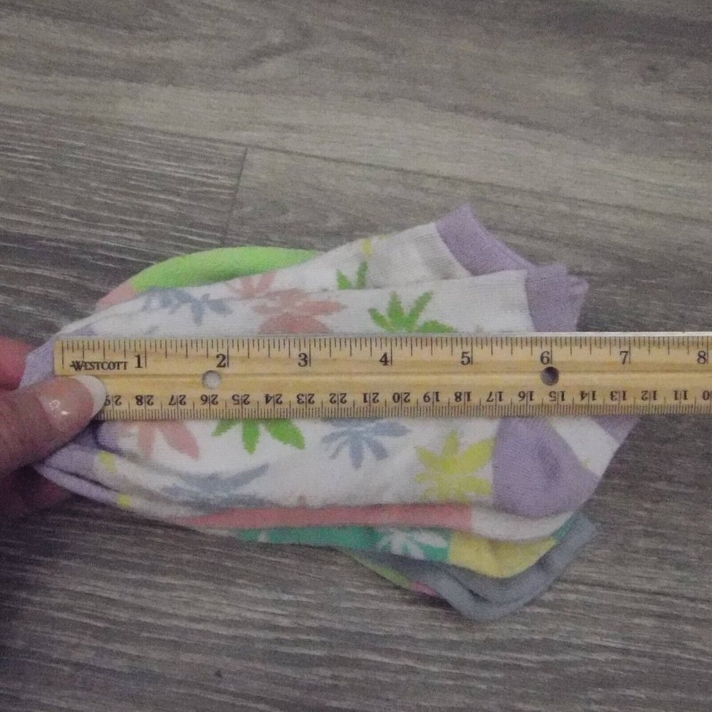 Adidas X14 Pairs Mix and Match Adult Floral Ankle No Show Socks - Picture 8 of 16